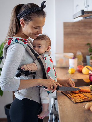 Eating right and exercising are key to making sure mom is healthy and happy.